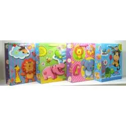 TOREBKA OZDOBNA PREZENTOWA ZWIERZĘTA 31 X 42 X 20 CM