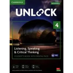 UNLOCK 4 LISTENING SPEAKING CRITICAL THINKING STUDENTS BOOK WITH DIGITAL PACK