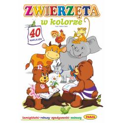 ZWIERZĘTA W KOLORZE. KSIĄŻECZKA Z NAKLEJKAMI