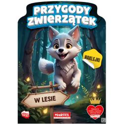 PRZYGODY ZWIERZĄTEK W LESIE. KOLOROWANKA Z NAKLEJKAMI