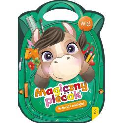 WIEŚ. MAGICZNY PLECAK. KOLOROWANKA Z NAKLEJKAMI