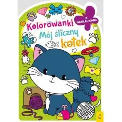 MÓJ ŚLICZNY KOTEK. KOLOROWANKA Z NAKLEJKAMI