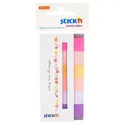 ZAKŁADKI INDEKSUJĄCE 45X15 MM STICKIN NEON SPRING 6 KOLORÓW