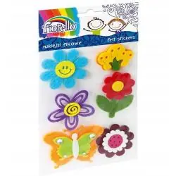 NAKLEJKI FILCOWE DEKORACYJNE KWIATY MOTYL FIORELLO