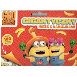 GRU I MINIONKI POD PRZYKRYWKĄ GIGANTYCZNY NOTES Z NAKLEJKAMI
