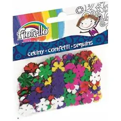 CEKINY DEKORACYJNE KWIAT 13X13MM 14G FIORELLO