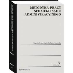 METODYKA PRACY SĘDZIEGO SĄDU ADMINISTRACYJNEGO