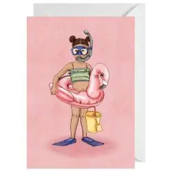 KARNET OKOLICZNOŚCIOWY FLAMING Z KOPERTĄ A6