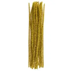 ZŁOTE DRUCIKI KREATYWNE 30 CM 8 SZT. – DO PRAC PLASTYCZNYCH