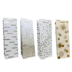 TOREBKA PREZENTOWA NA BUTELKĘ ELEGANCKA I WYTRZYMAŁA