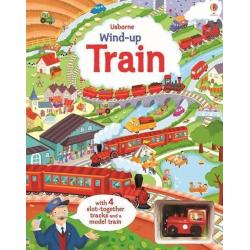 WINDUP TRAIN BOOK WITH SLOTTOGETHER TRACKS AND A MODEL TRAIN II GATUNEK