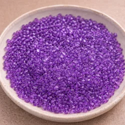 KORALIKI PRZEZROCZYSTE 4 MM CIEMNY FIOLET 10 G DO BIŻUTERII