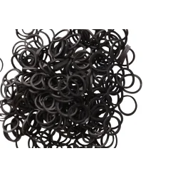 GUMECZKI DO WŁOSÓW CZARNE 200SZT.