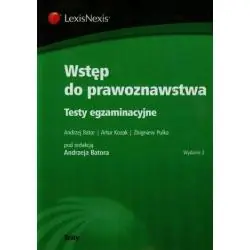 WSTĘP DO PRAWOZNAWSTWA. TESTY EGZAMINACYJNE