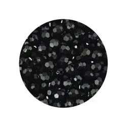 KORALIKI AKRYLOWE 6 MM CZARNE 10 G DO BIŻUTERII