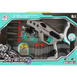 PISTOLET NA STRZAŁKI Z AKCESORIAMI MEGA CREATIVE 6+