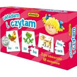 PUZZLE EDUKACYJNE UKŁADAM I CZYTAM ADAMIGO 4+