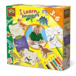 ZESTAW EDUKACYJNY DINOZAURY SES CREATIVE 3+
