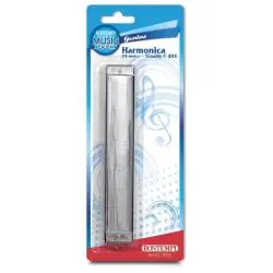 METALOWA HARMONIJKA PLAY 24-KANAŁOWA – EDUKACYJNY INSTRUMENT MUZYCZNY DLA DZIECI BONTEMPI 3+