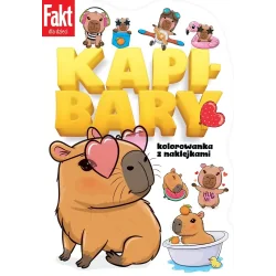 KAPIBARY KOLOROWANKA Z NAKLEJKAMI