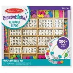 DREWNIANY ZESTAW KORALIKÓW Z LITERKAMI – TWORZENIE BIŻUTERII DLA DZIECI 4+