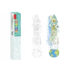 KOLOROWANKA ŚCIENNA PSIA RAKIETA KREATYWNA ZABAWA I MIARKA MONUMI