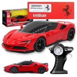 AUTO ZDALNIE STEROWANE FERRARI SF90 STRADALE RC 1:24 MAISTO 5+