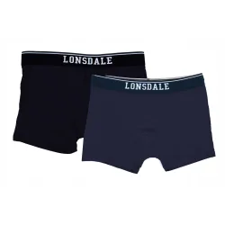 MAJTKI BOKSERKI MĘSKIE XL 2-PAK GRANAT + CZERŃ LONSDALE
