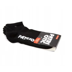 CZARNE SKARPETY STOPKI MĘSKIE PATRIOTIC 3-PAK ROZMIAR 39-42