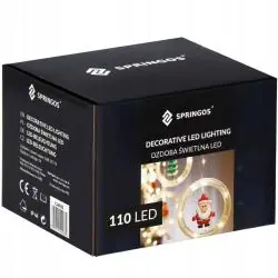 ŚWIATEŁKA LED FIGURKI ŚWIĄTECZNE110 LED 3M USB SPRINGOS