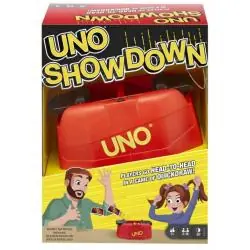 UNO SHOWDOWN EDYCJA MIĘDZYNARODOWA – GRA KARCIANA DLA CAŁEJ RODZINY MATTEL 7+
