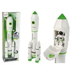 INTERAKTYWNA RAKIETA KOSMICZNA Z ASTRONAUTĄ ŚWIATŁA DŹWIĘK DYM PARA WODNA 3+