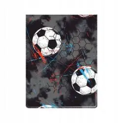 OKŁADKA NA DOKUMENTY UCZNIA PIŁKI FOLIA PVC Z KIESZONKAMI