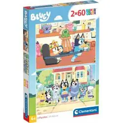 PUZZLE BLUEY SUPER COLOR 120 ELEMENTÓW CLEMENTONI DLA DZIECI 4+