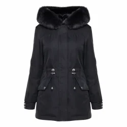 KURTKA PARKA Z FUTERKOWYM OBSZYCIEM S'WEST ROZMIAR XXL