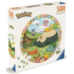 PUZZLE POKEMON BLOOMING OKRĄGŁE 500 ELEMENTÓW RAVENSBURGER 12+
