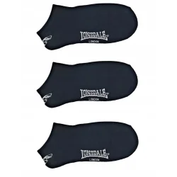 SKARPETKI MĘSKIE LONSDALE 3 PARY DO KOSTKI CZARNE ROZMIAR 42-45