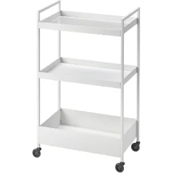 WÓZEK KUCHENNY IKEA NISSAFORS BIAŁY NA KÓŁKACH 50,5X30X83 CM