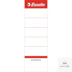 ETYKIETY GRZBIETOWE DO SEGREGATORÓW 75 MM BIAŁE 10 SZTUK ESSELTE