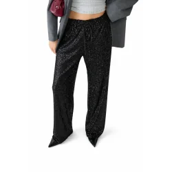 SPODNIE MATERIAŁOWE CEKINOWE STRADIVARIUS ROZMIAR XS