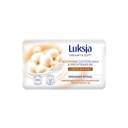 LUKSJA ŁAGODZĄCE MYDŁO DO DŁONI 90 G MLECZKO BAWEŁNIANE + B5