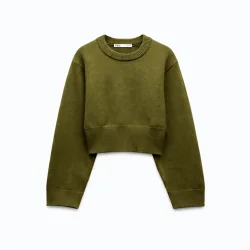 SWETER DAMSKI Z SZEROKIMI RĘKAWAMI ZARA ROZMIAR M