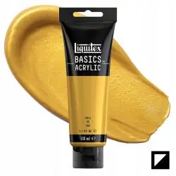 FARBA AKRYLOWA LIQUITEX BASICS 118ML – METALIC GOLD