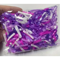 ELASTYCZNE GUMKI DO WŁOSÓW FIOLETOWE 200 SZTUK