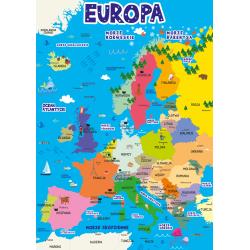 PAŃSTWA I STOLICE EUROPY.PLANSZA DWUSTRONNA A4