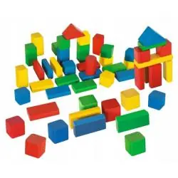 KOLOROWE KLOCKI DREWNIANE 50 ELEMENTÓW EICHHORN 12M+