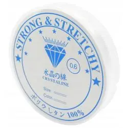 PRZEZROCZYSTA ŻYŁKA SILIKONOWA 0,5 MM DO BIŻUTERII