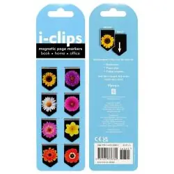 8 ZAKŁADEK MAGNETYCZNYCH KWIATY PETER PAUPER PRESS