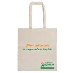 TORBA BAWEŁNIANA NA KSIĄŻKI „TORBA RATUNKOWA NA WYPRZEDAŻE KSIĄŻEK” DLA BOOKHUNTERA
