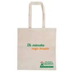 TORBA BAWEŁNIANA NA KSIĄŻKI „TU MIESZKA MOJA TERAPIA” CZYTELNICZY AZYL